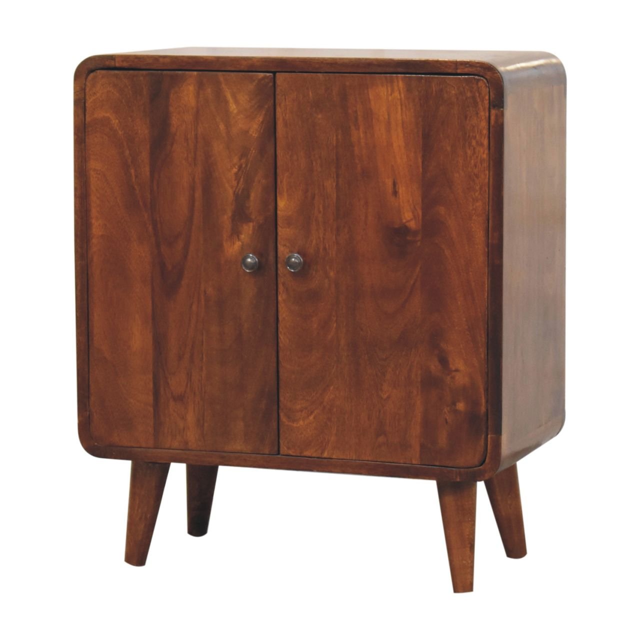 Szafka z litego drewna mango – kasztanowa, 55 cm — model IN3746 - Image 3