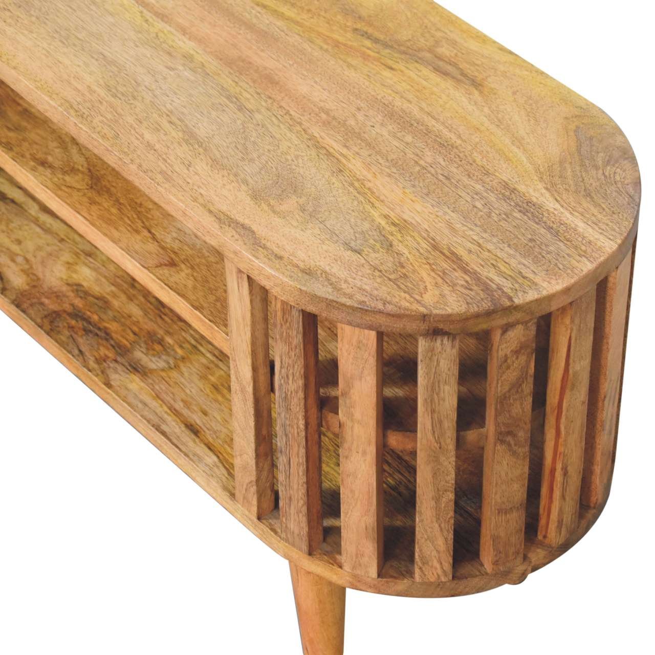 Szafka RTV Artisan IN3748 – lite drewno mango, wykończenie dębowe - obrazek 6