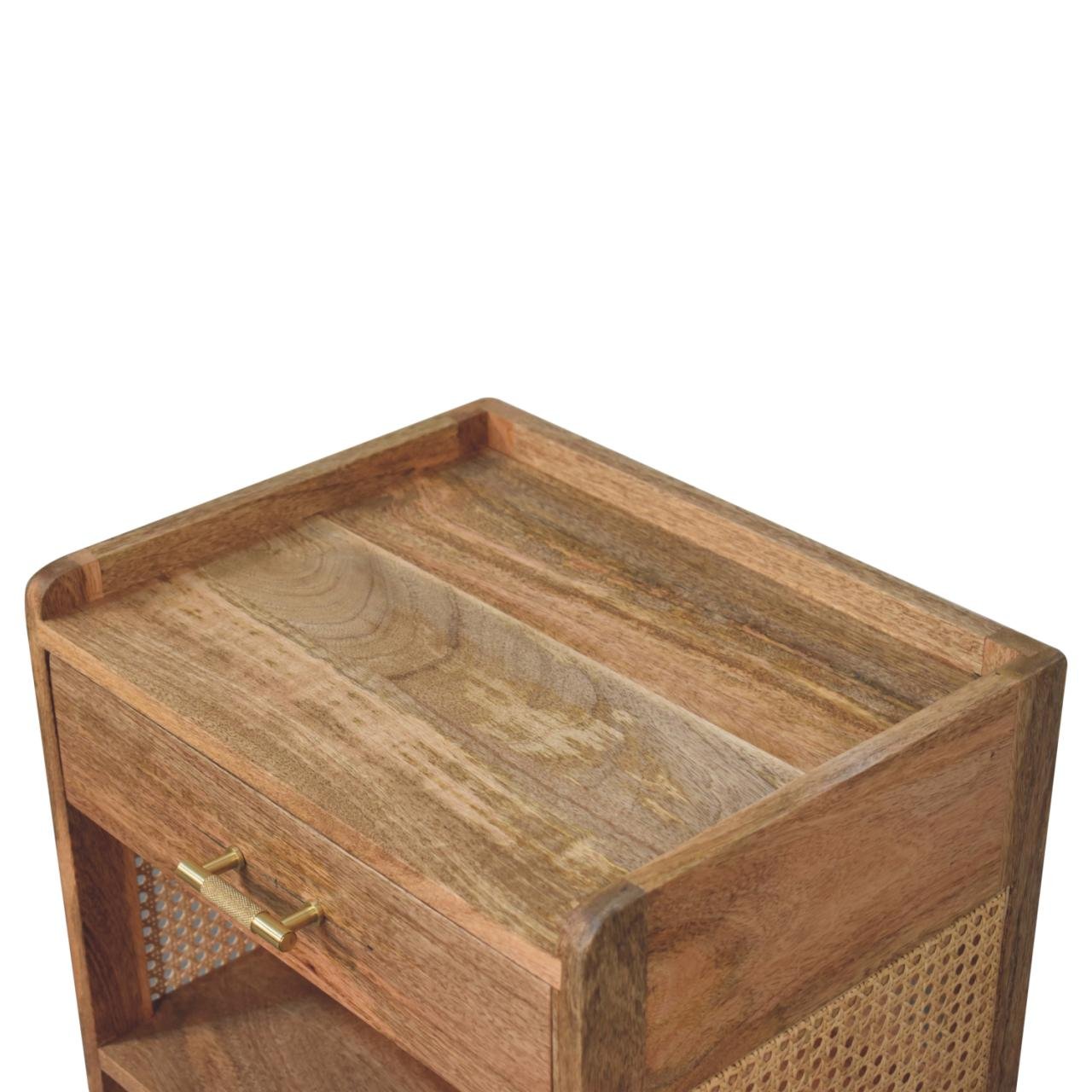 Szafka nocna Artisan IN3755 – lite drewno mango, wykończenie dębowe - obrazek 5