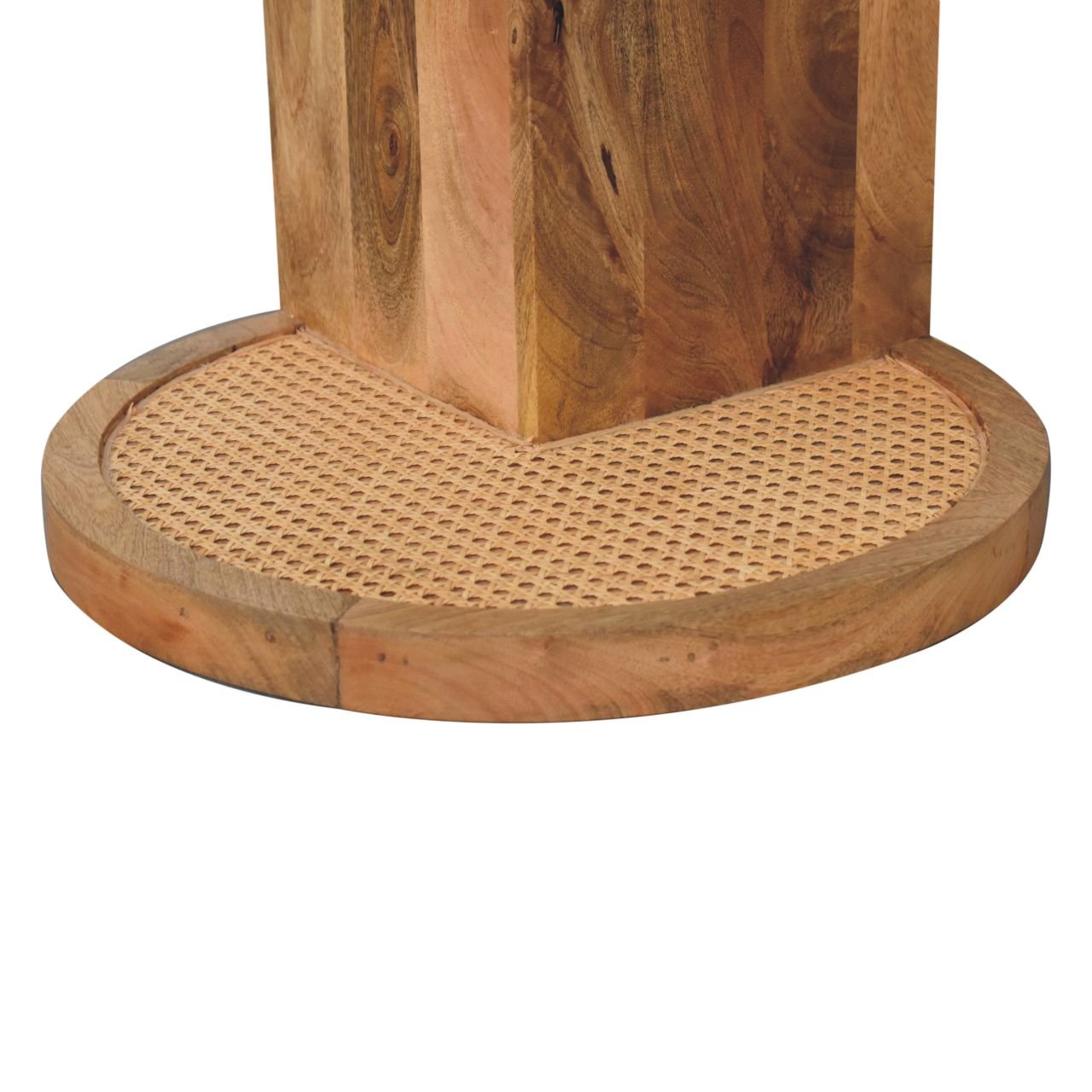 Stolik kawowy z litego drewna mango – dębowy, 45 cm - Image 7