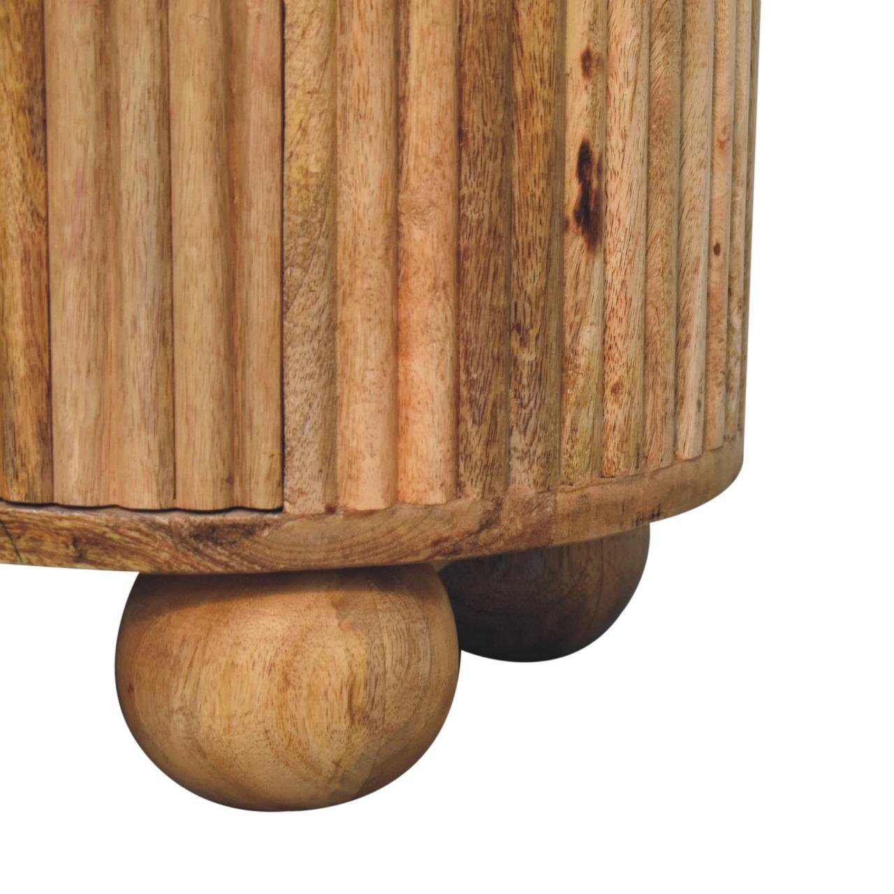 Szafka nocna Artisan IN3760 – lite drewno mango, wykończenie dębowe - obrazek 7