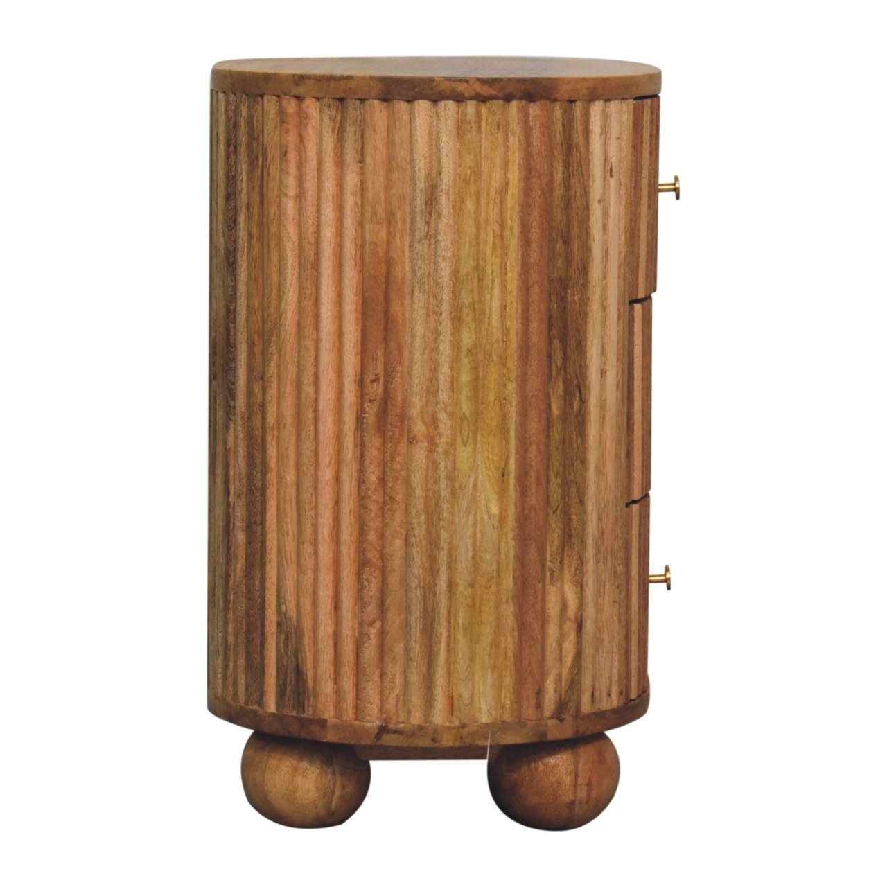 Szafka nocna Artisan IN3760 – lite drewno mango, wykończenie dębowe - obrazek 8