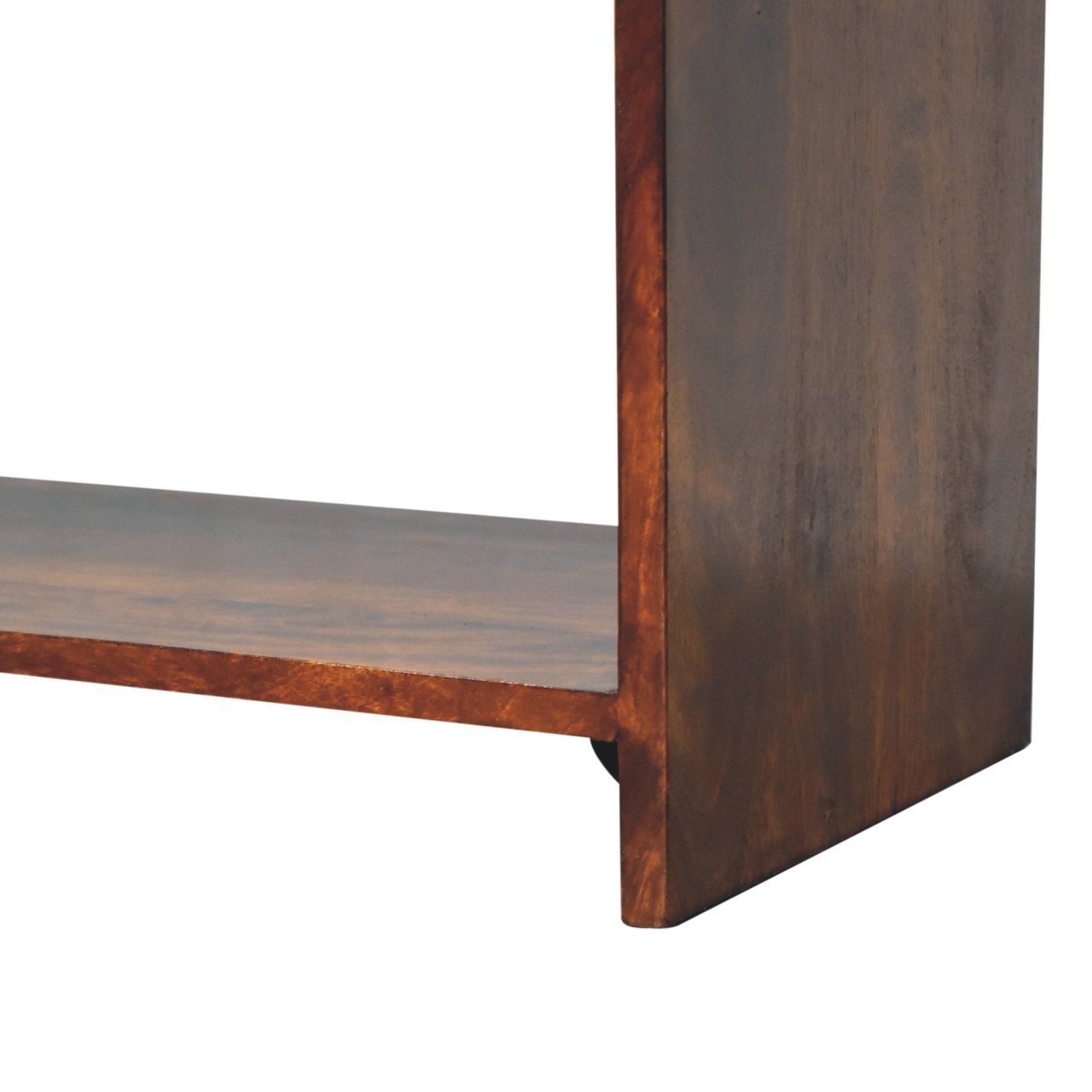 Szafka RTV z litego drewna mango – kasztanowa, 110 cm — model IN3761 - obrazek 7