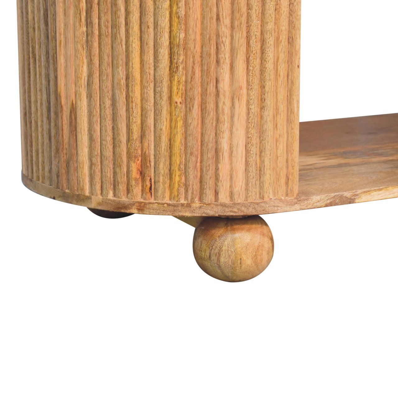 Stolik kawowy Artisan IN3762 – lite drewno mango, wykończenie dębowe - obrazek 7