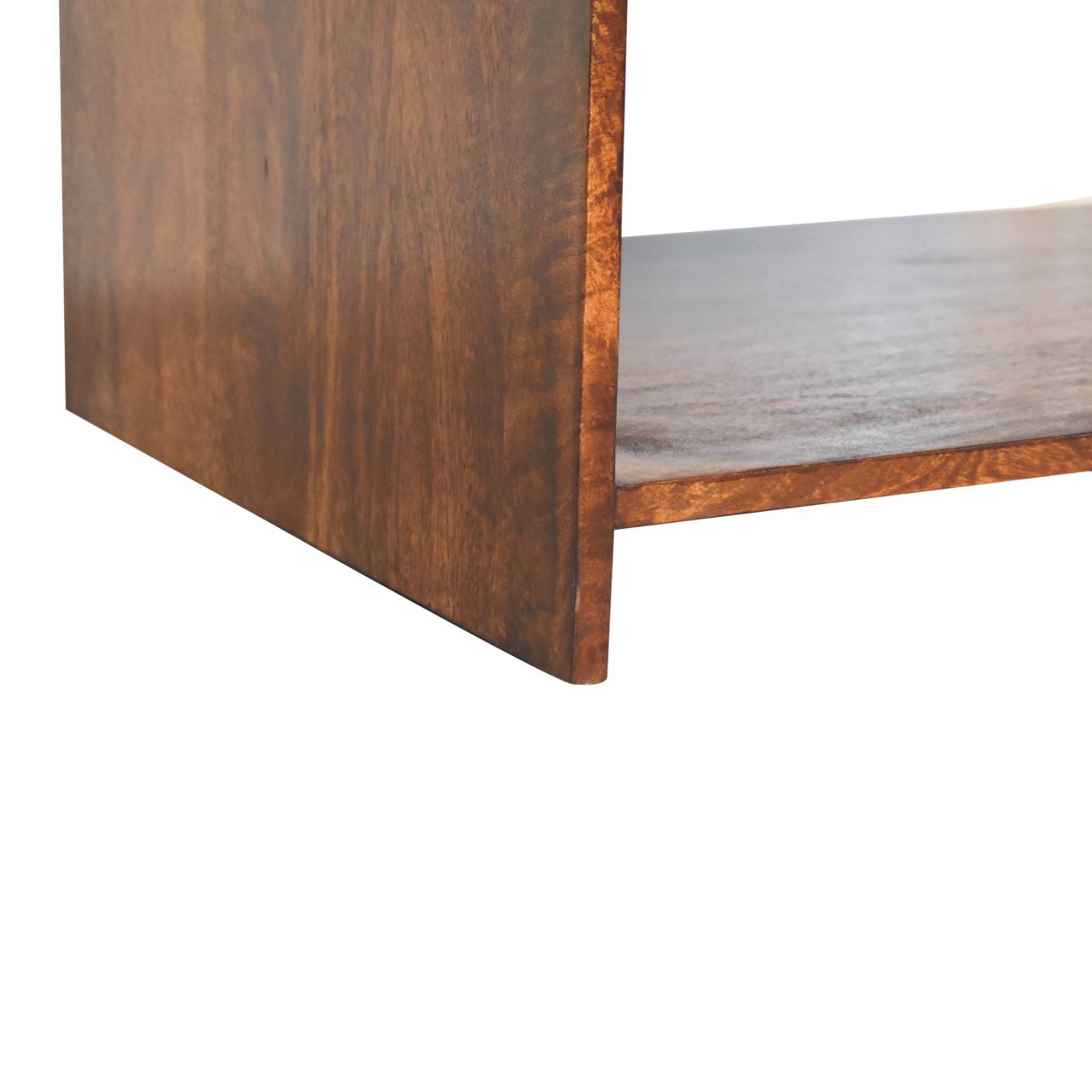 Stolik kawowy z litego drewna mango – kasztanowy, 85 cm — model IN3765 - Image 7