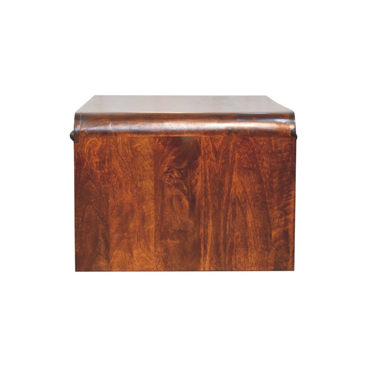 Stolik kawowy z litego drewna mango – kasztanowy, 85 cm — model IN3765 - Image 8