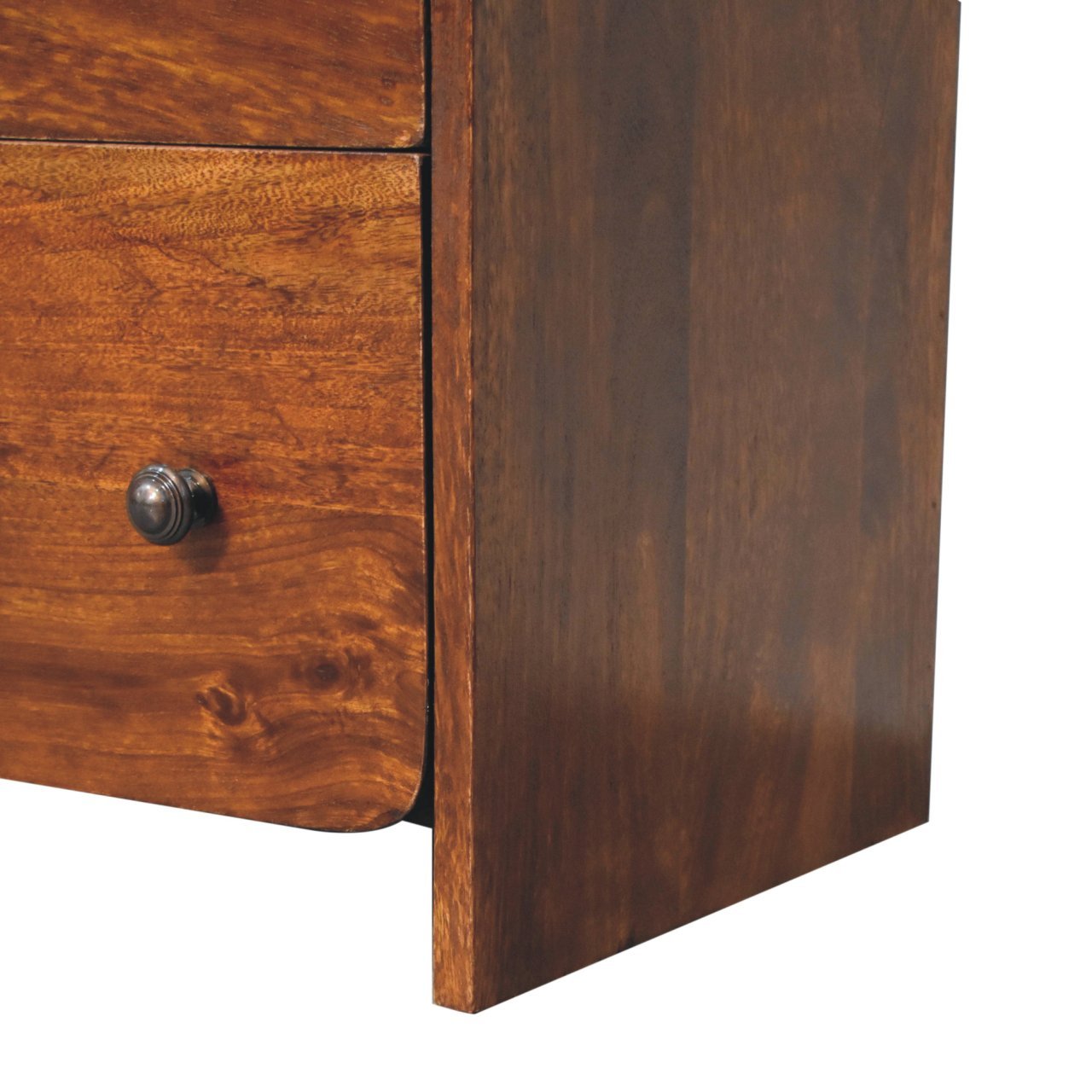 Komoda z litego drewna mango – kasztanowa, 70 cm — model IN3768 - obrazek 7