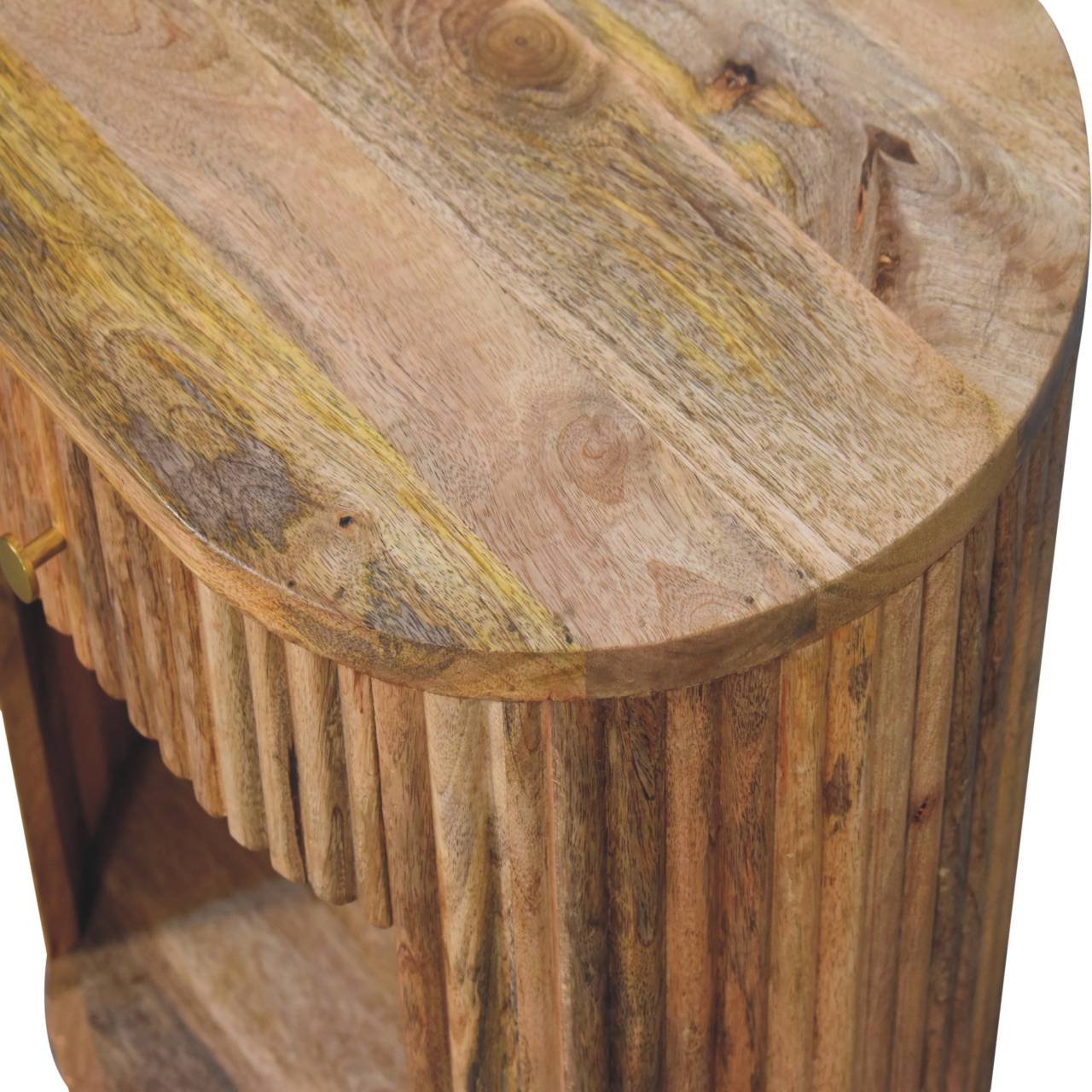 Szafka nocna Artisan IN3773 – lite drewno mango, wykończenie dębowe - obrazek 5
