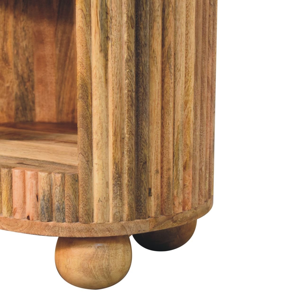 Szafka nocna Artisan IN3773 – lite drewno mango, wykończenie dębowe - obrazek 7