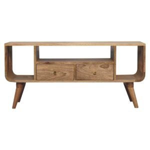 Szafka RTV Artisan IN3775 – lite drewno mango, wykończenie dębowe