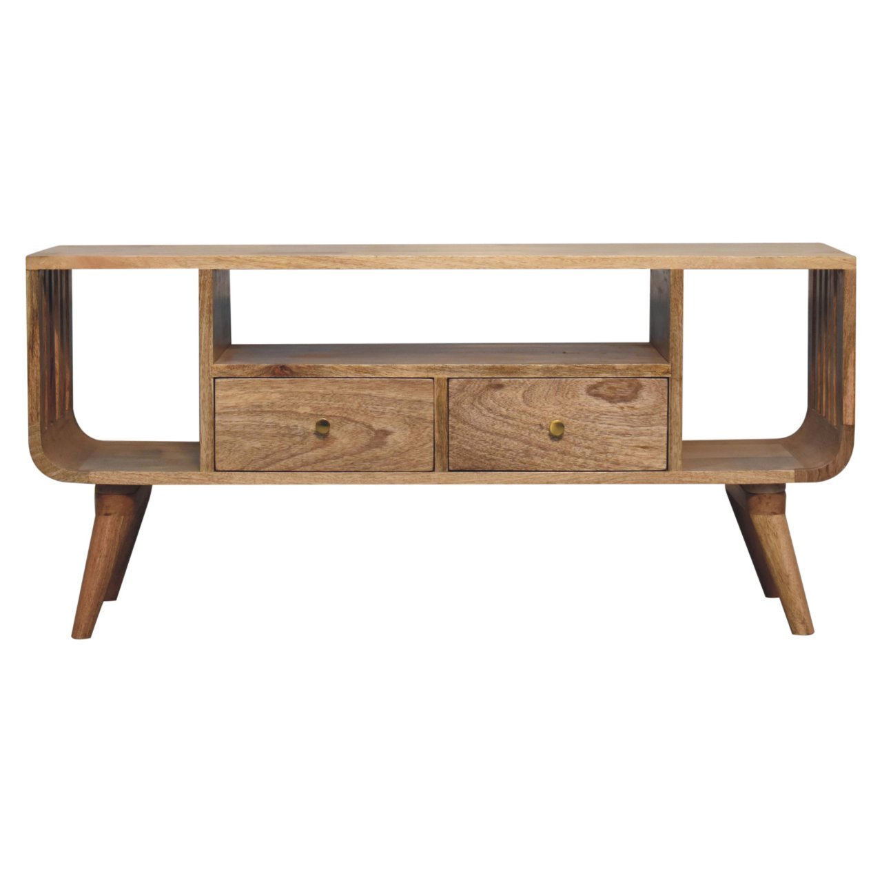 Szafka RTV Artisan IN3775 – lite drewno mango, wykończenie dębowe