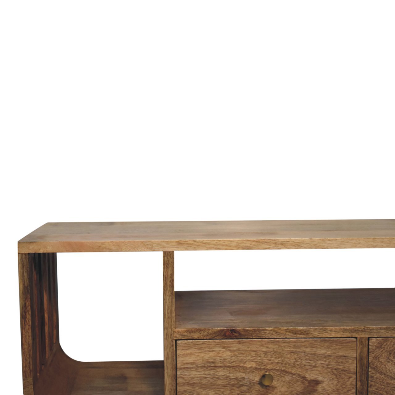 Szafka RTV Artisan IN3775 – lite drewno mango, wykończenie dębowe - obrazek 4