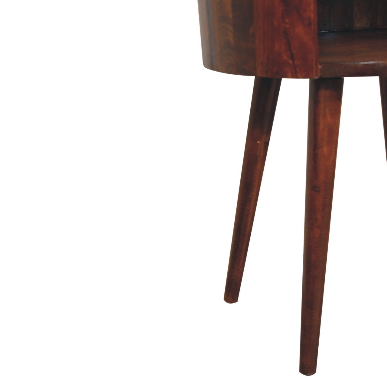 Szafka nocna z litego drewna mango – kasztanowa, 40 cm — model IN3781 - Image 6