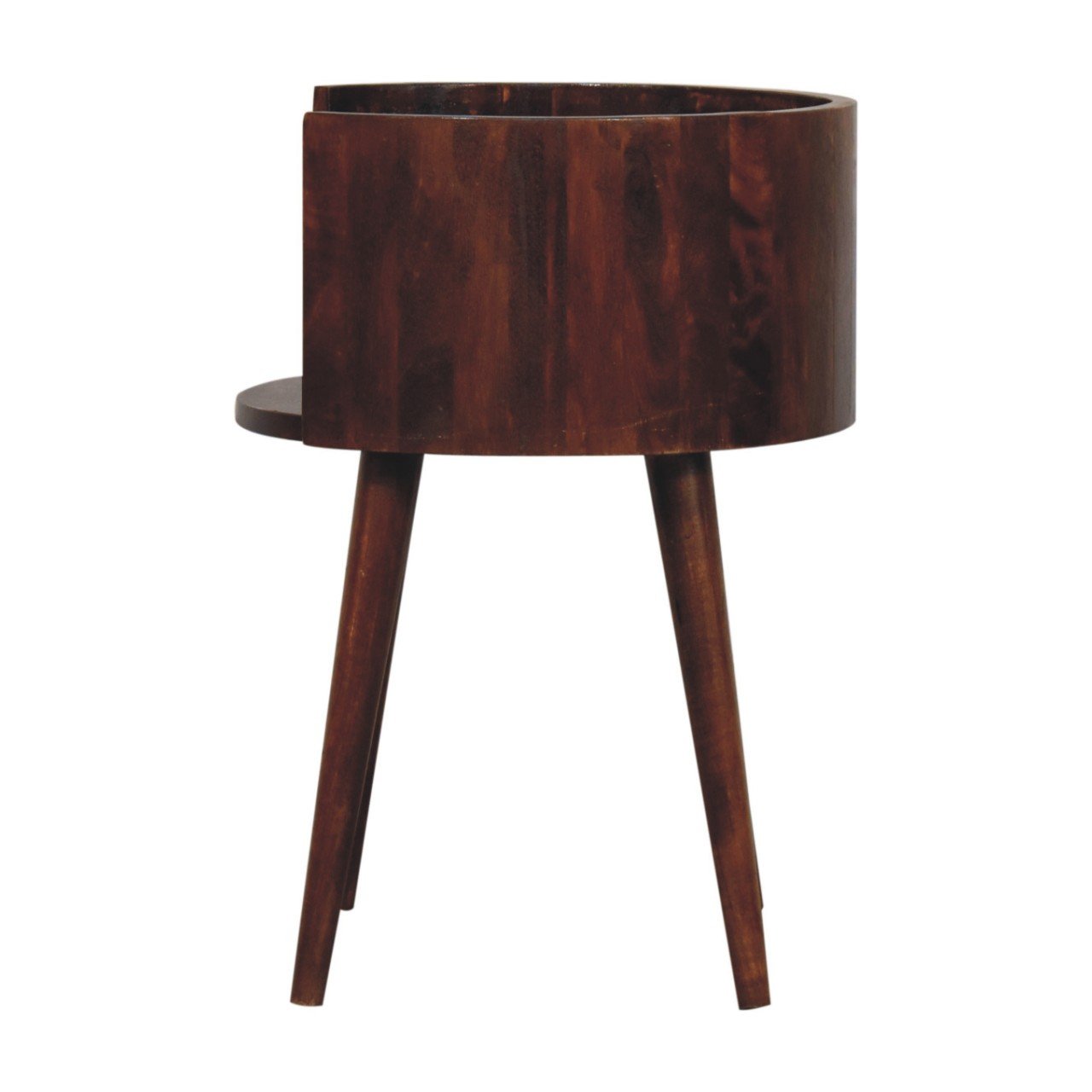 Szafka nocna z litego drewna mango – kasztanowa, 40 cm — model IN3781 - Image 7
