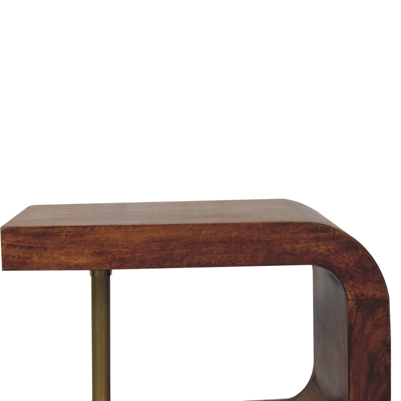 Szafka nocna Artisan IN3790 – lite drewno mango, wykończenie kasztanowe - obrazek 4