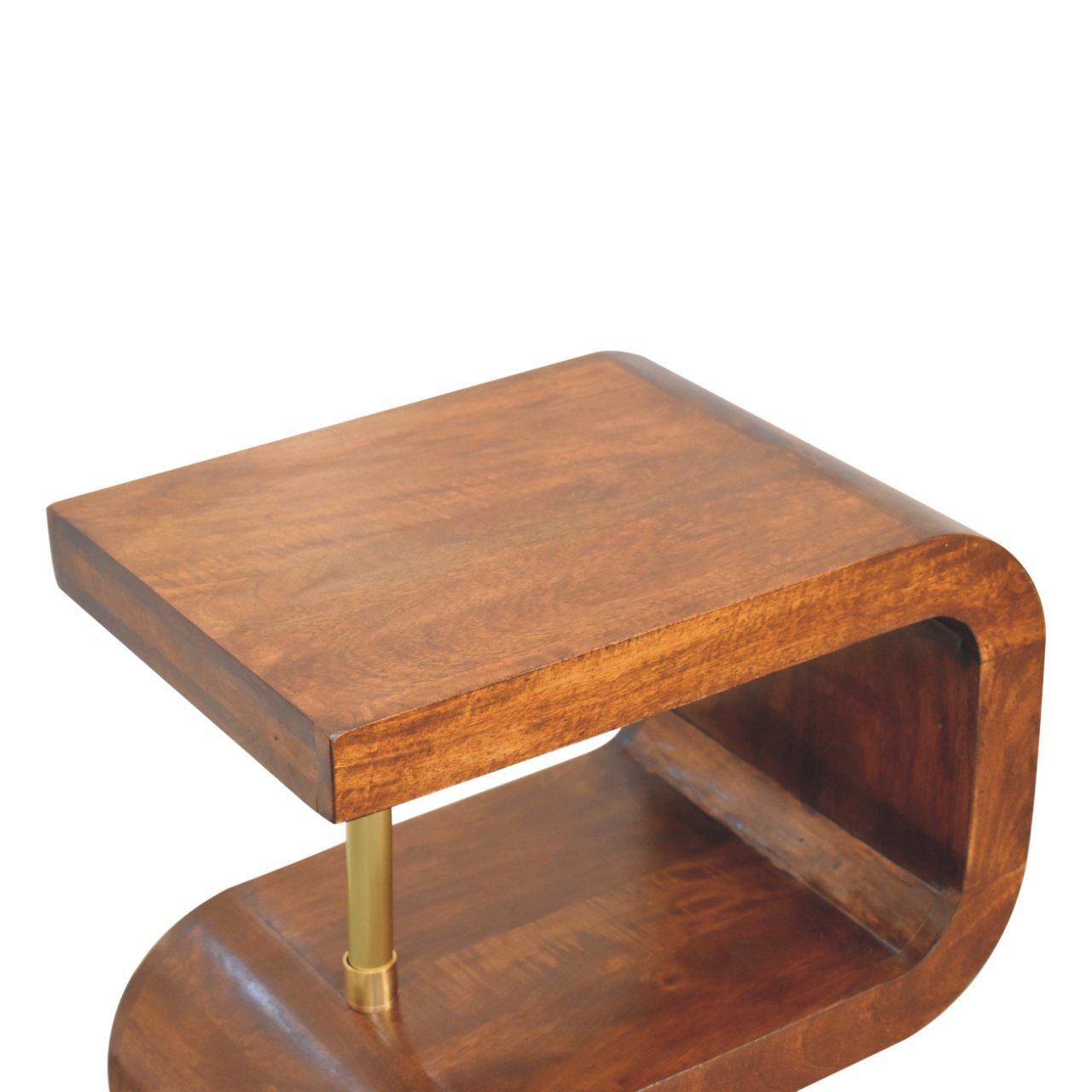 Szafka nocna Artisan IN3790 – lite drewno mango, wykończenie kasztanowe - obrazek 5