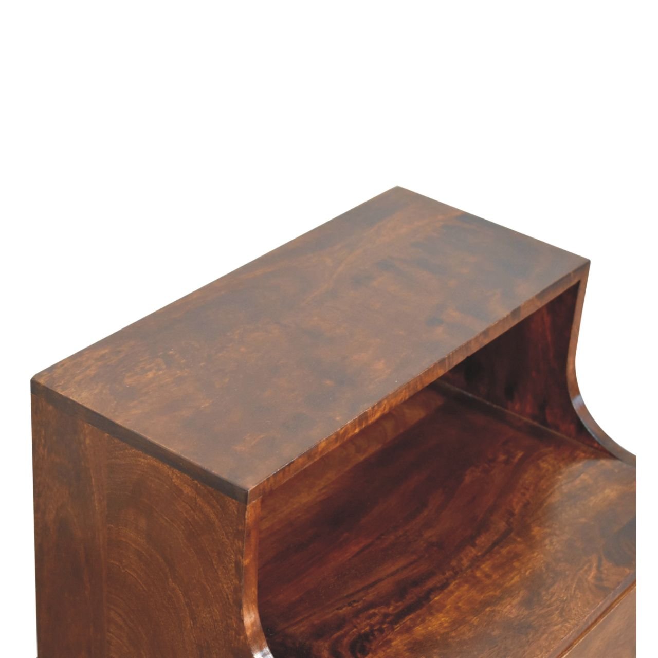 Szafka nocna Artisan IN3792 – lite drewno mango, wykończenie kasztanowe - obrazek 6