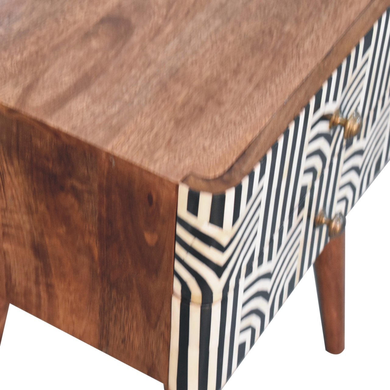 Szafka nocna Artisan IN3803 – lite drewno mango, wykończenie rzemieślnicze - Image 5