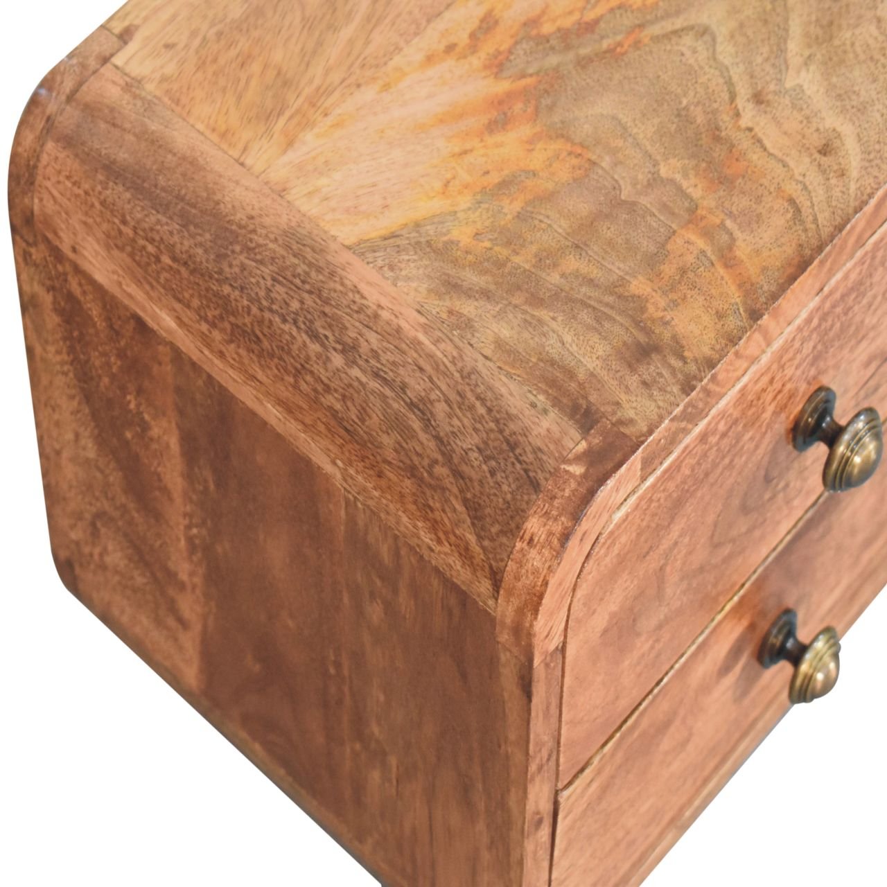 Szafka nocna Artisan IN3804 – lite drewno mango, wykończenie rzemieślnicze - obrazek 4