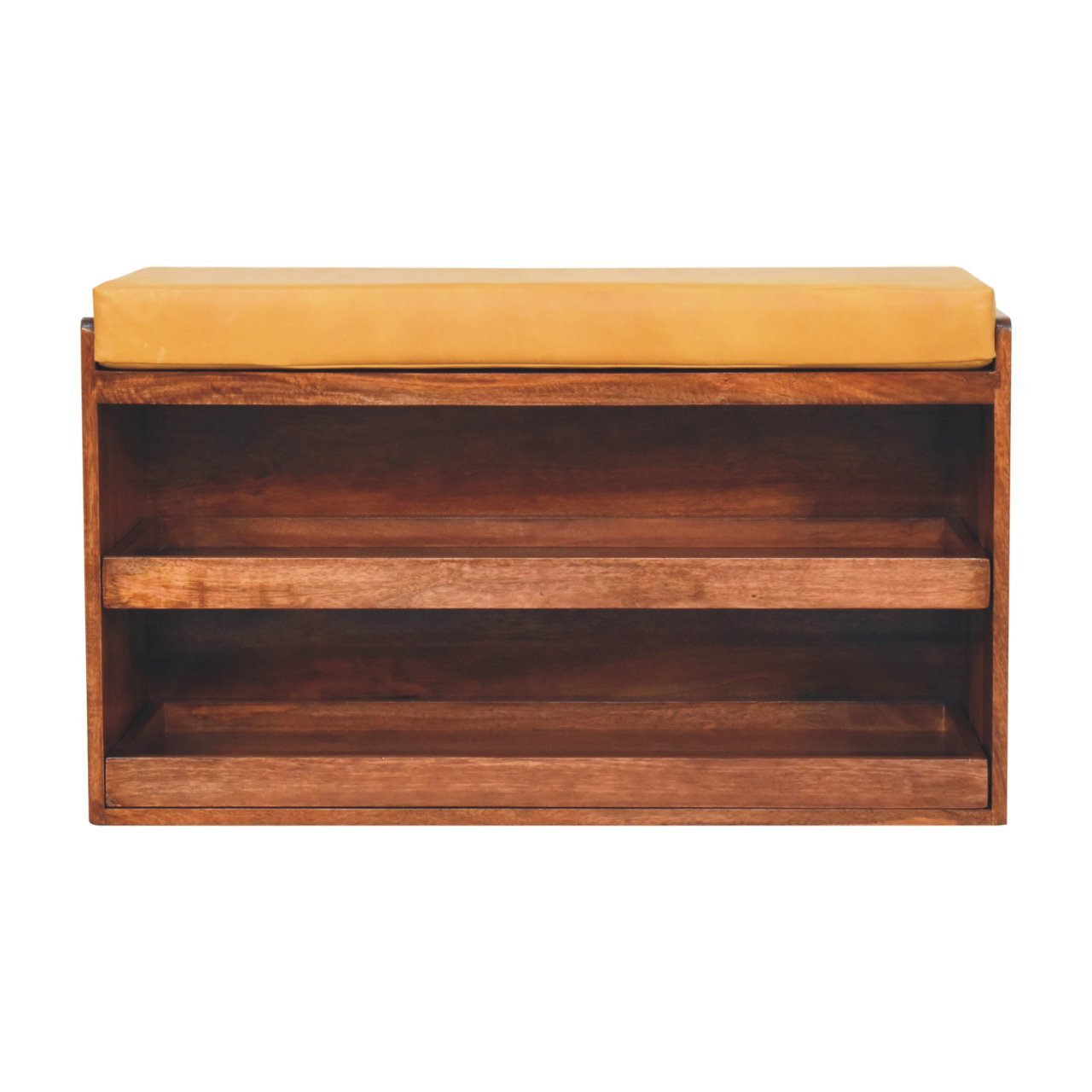 Ławka z litego drewna mango – 90 cm — model IN3813