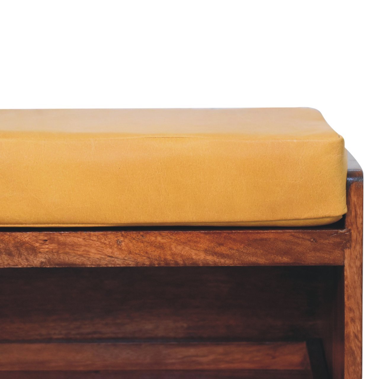 Ławka z litego drewna mango – 90 cm — model IN3813 - Image 4