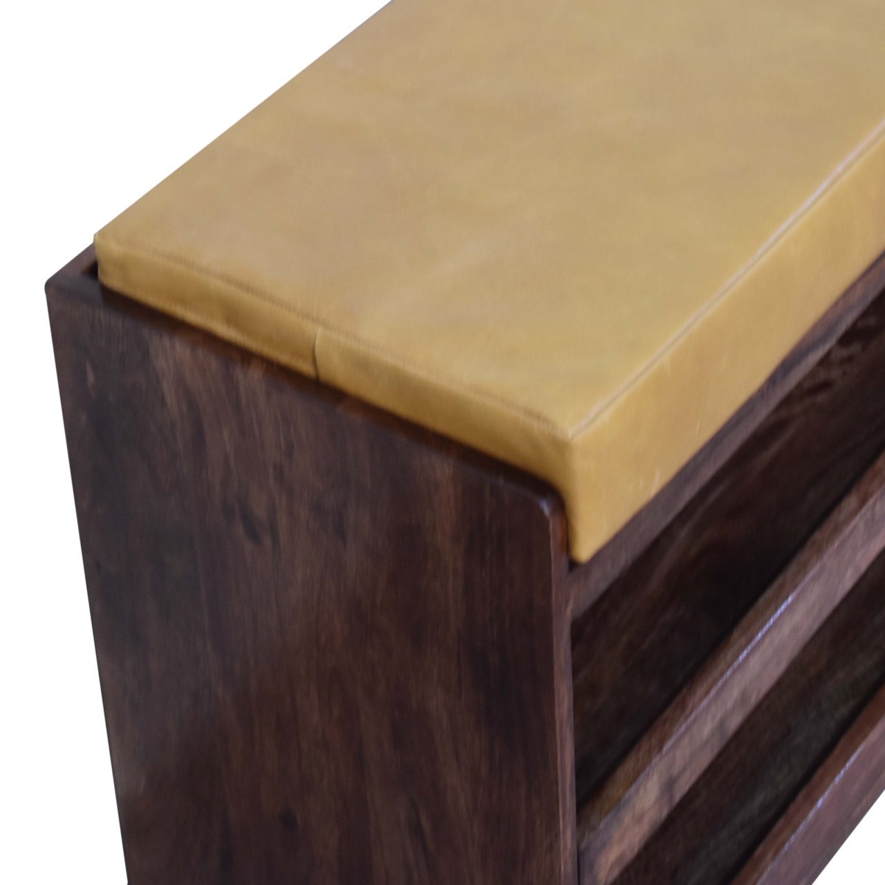 Ławka z litego drewna mango – 90 cm — model IN3813 - Image 5