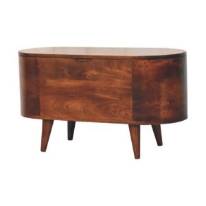 Skrzynia Curved California Walnut na koce
