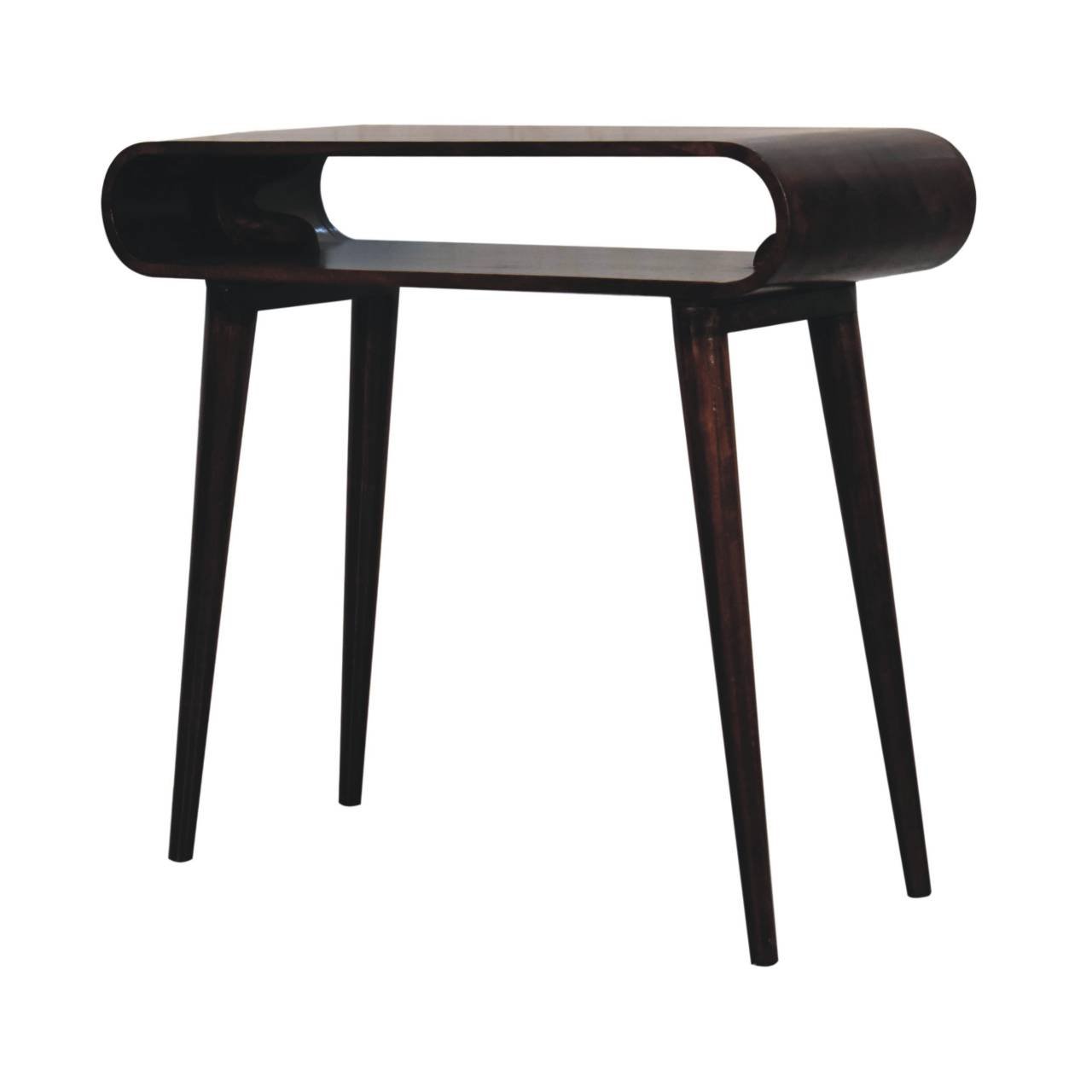 Stół z litego drewna mango – orzechowy, 90 cm — model IN3825 - obrazek 3