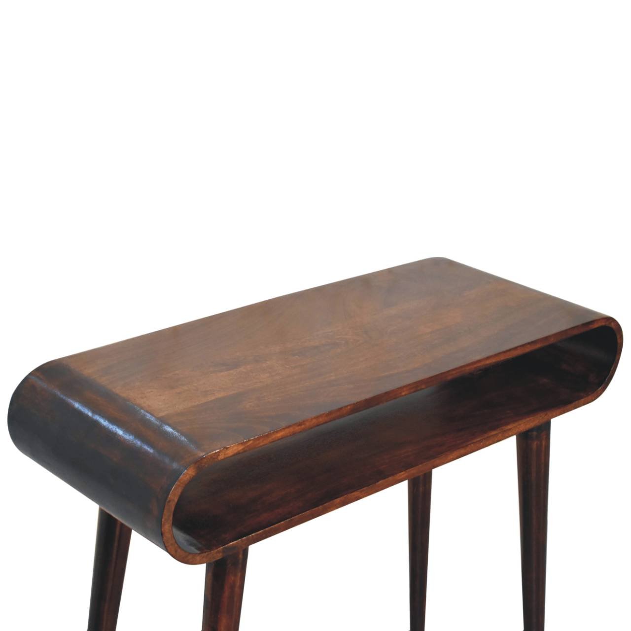 Stół z litego drewna mango – orzechowy, 90 cm — model IN3825 - obrazek 5