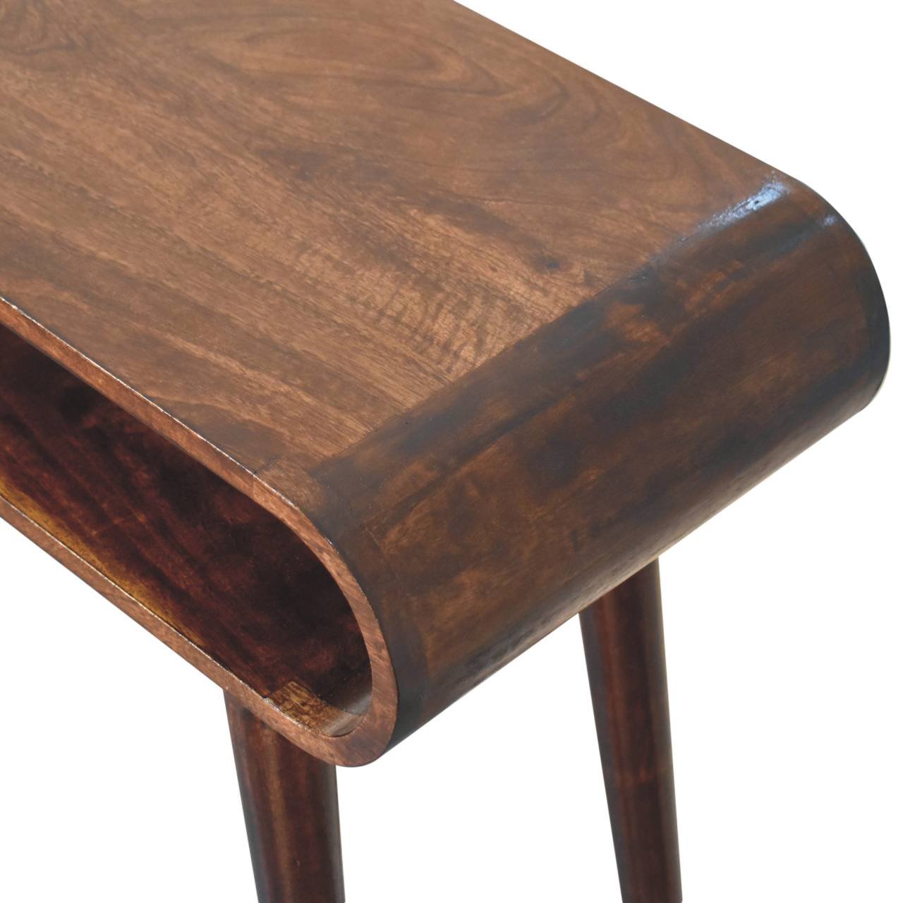 Stół z litego drewna mango – orzechowy, 90 cm — model IN3825 - obrazek 6