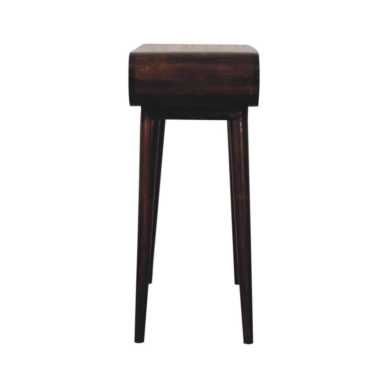 Stół z litego drewna mango – orzechowy, 90 cm — model IN3825 - obrazek 8