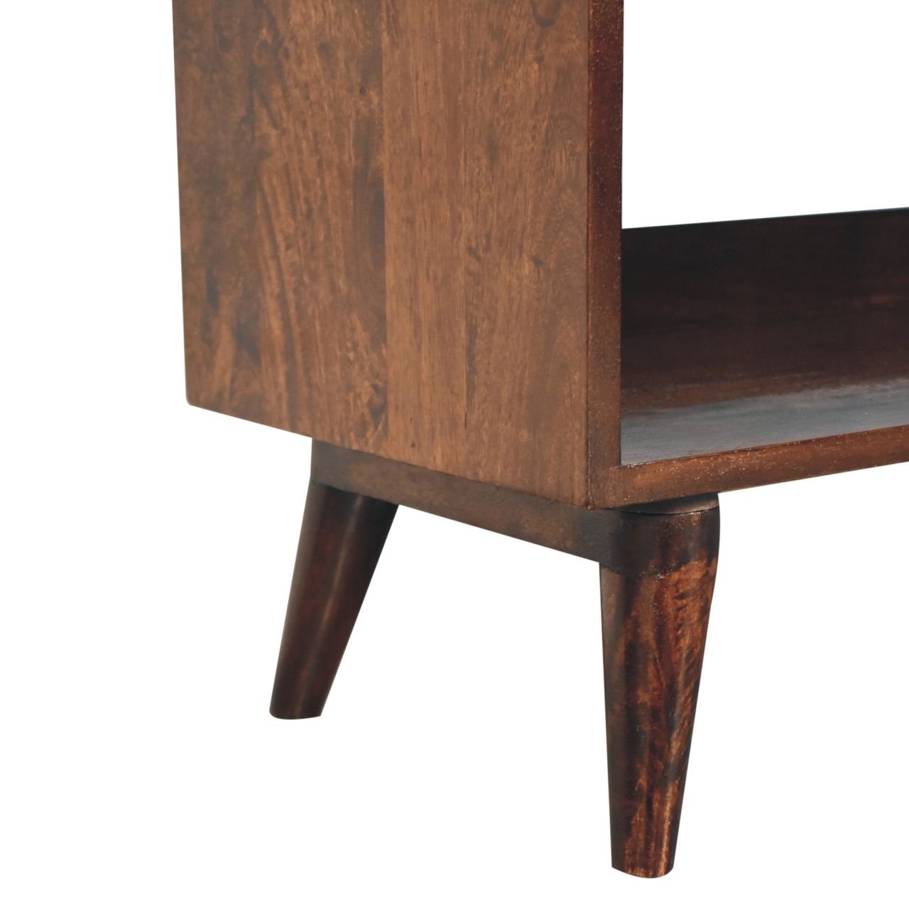 Ławka z litego drewna mango – orzechowa, 90 cm — model IN3830 - Image 7