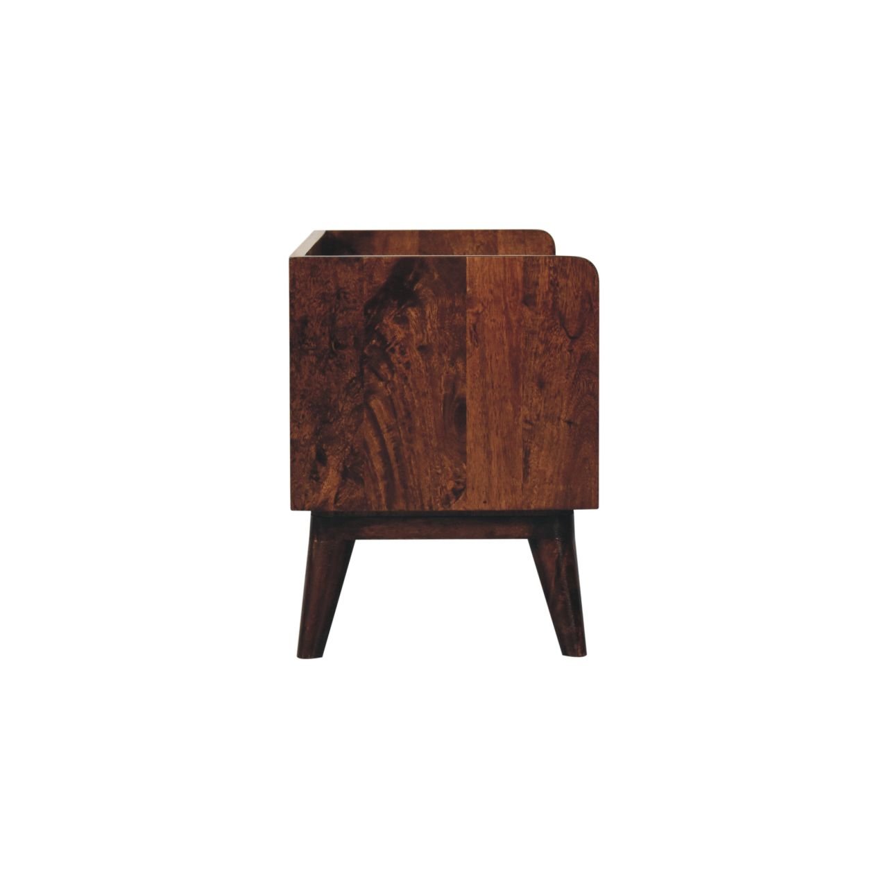 Ławka z litego drewna mango – orzechowa, 90 cm — model IN3830 - Image 8