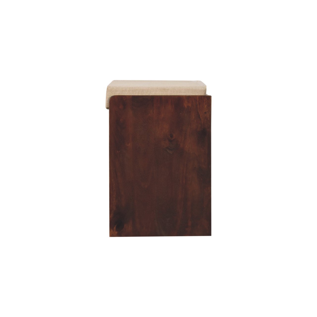 Ławka z litego drewna mango – orzechowa, 90 cm — model IN3831 - Image 8