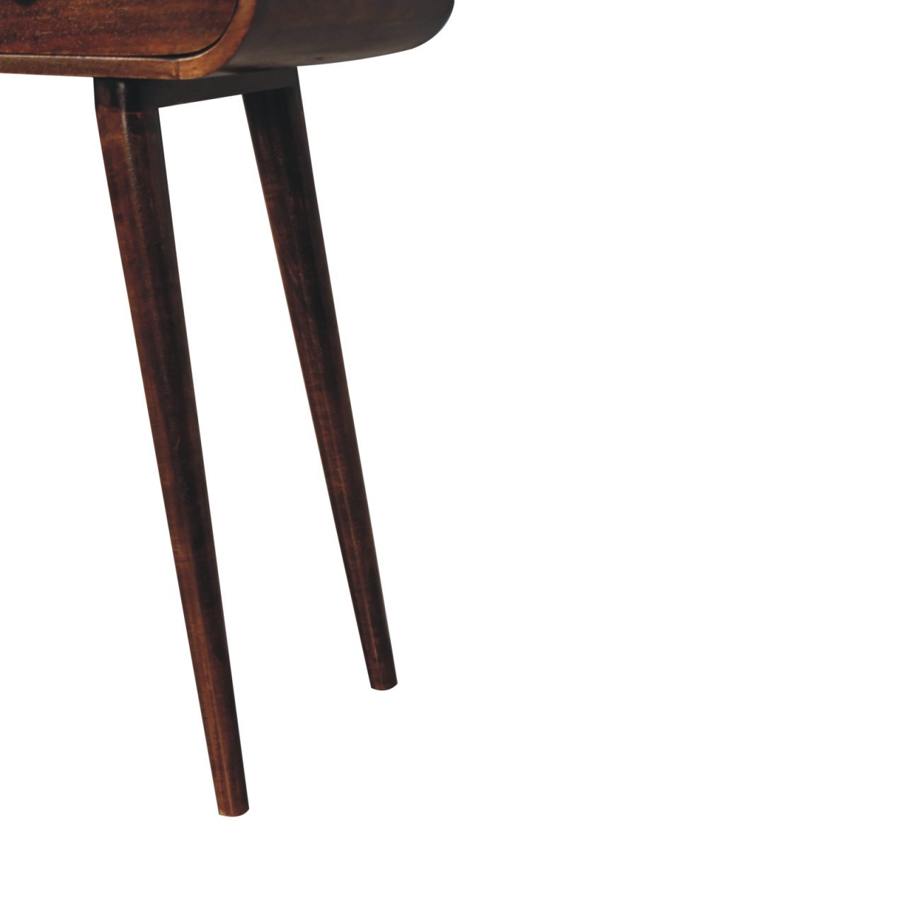 Stół z litego drewna mango – orzechowy, 90 cm — model IN3834 - obrazek 7