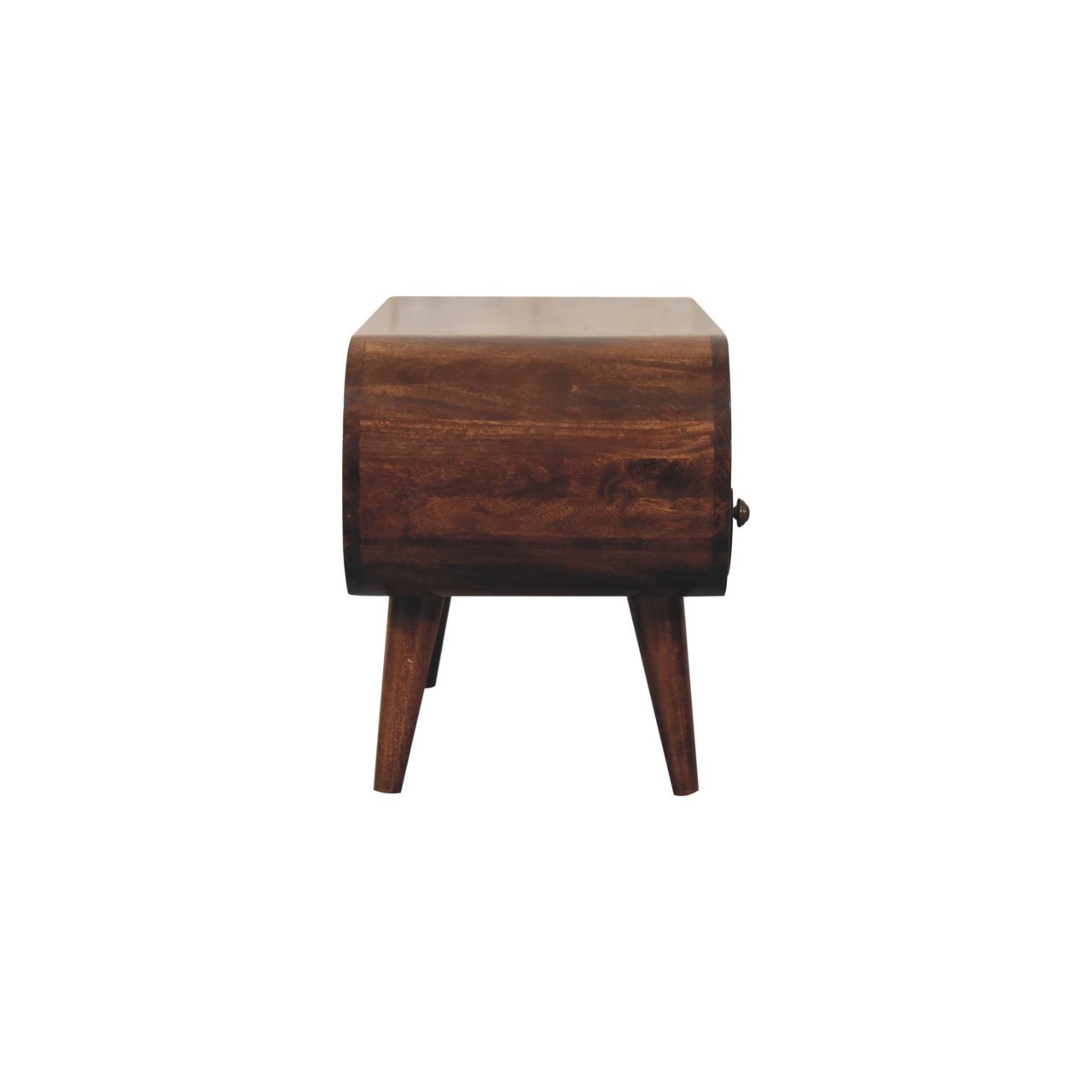 Szafka RTV z litego drewna mango – orzechowa, 90 cm - Image 8
