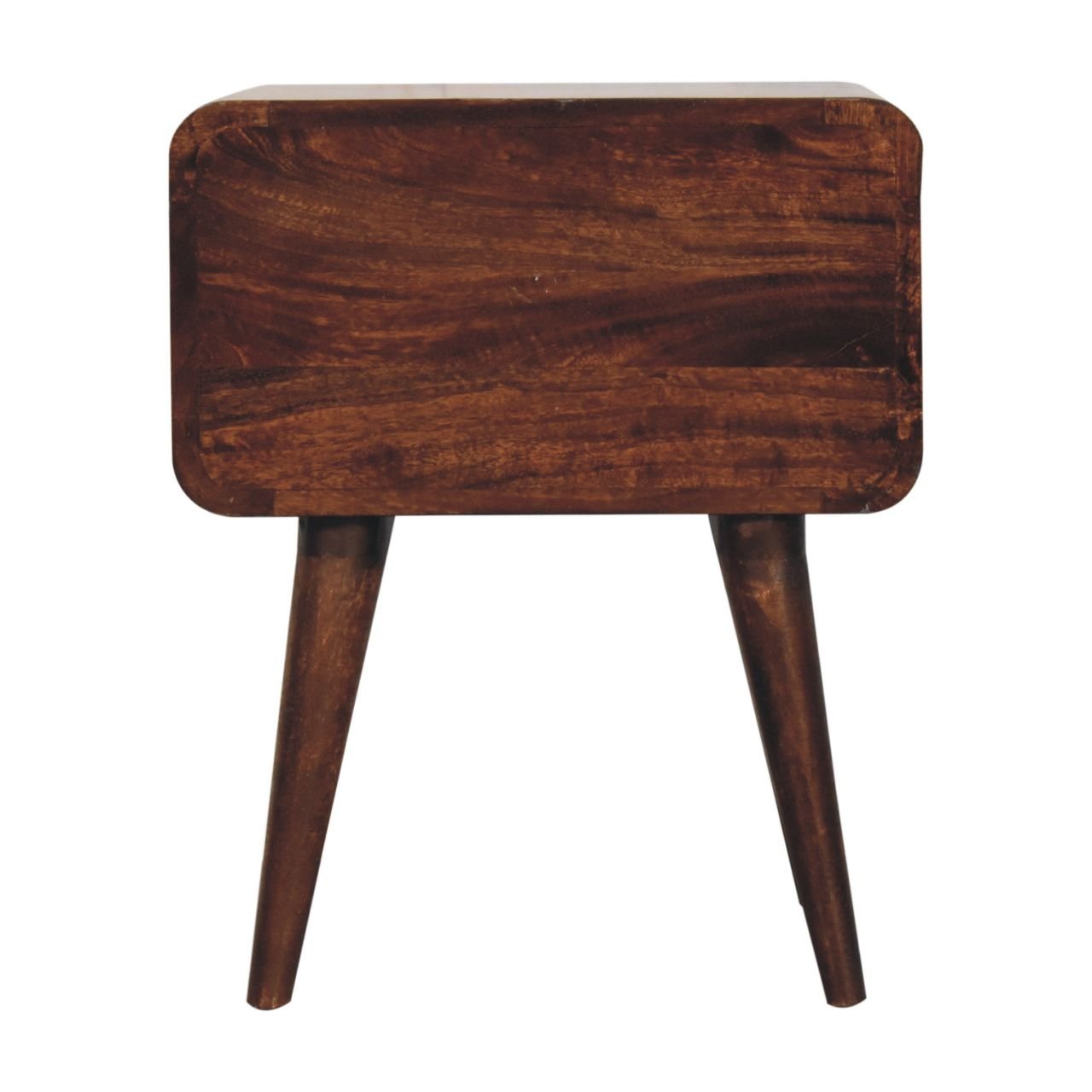 Szafka nocna z litego drewna mango – orzechowa, 45 cm — model IN3844 - Image 8