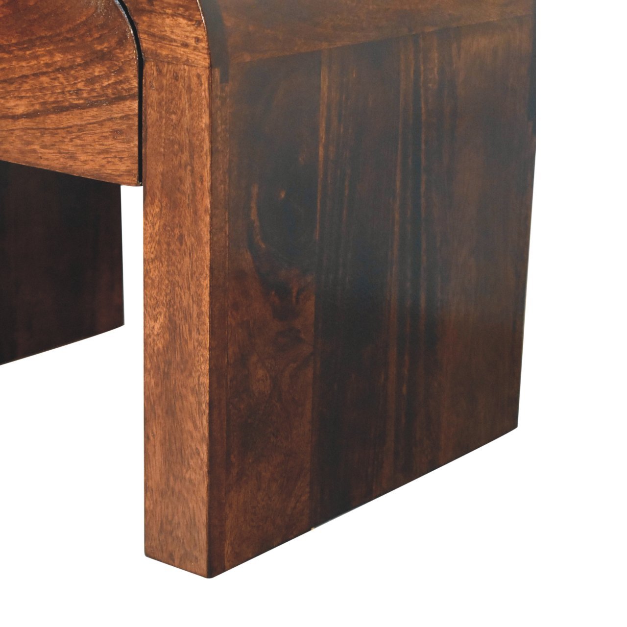 Szafka nocna z litego drewna mango – orzechowa, 45 cm — model IN3848 - Image 7
