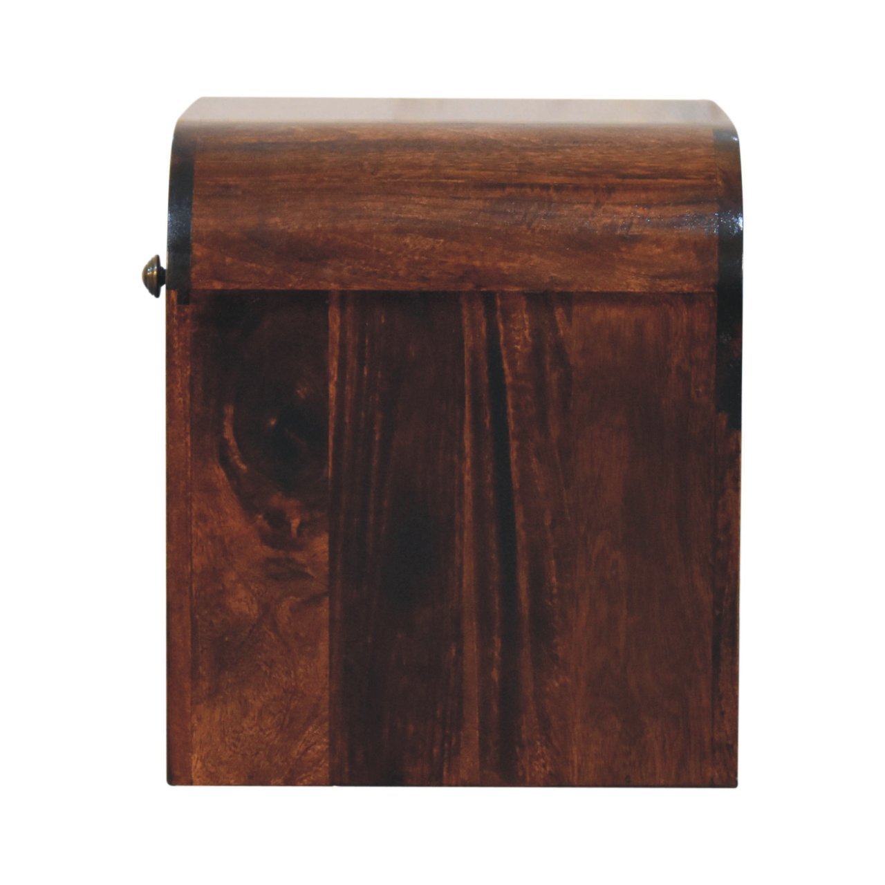 Szafka nocna z litego drewna mango – orzechowa, 45 cm — model IN3848 - Image 8