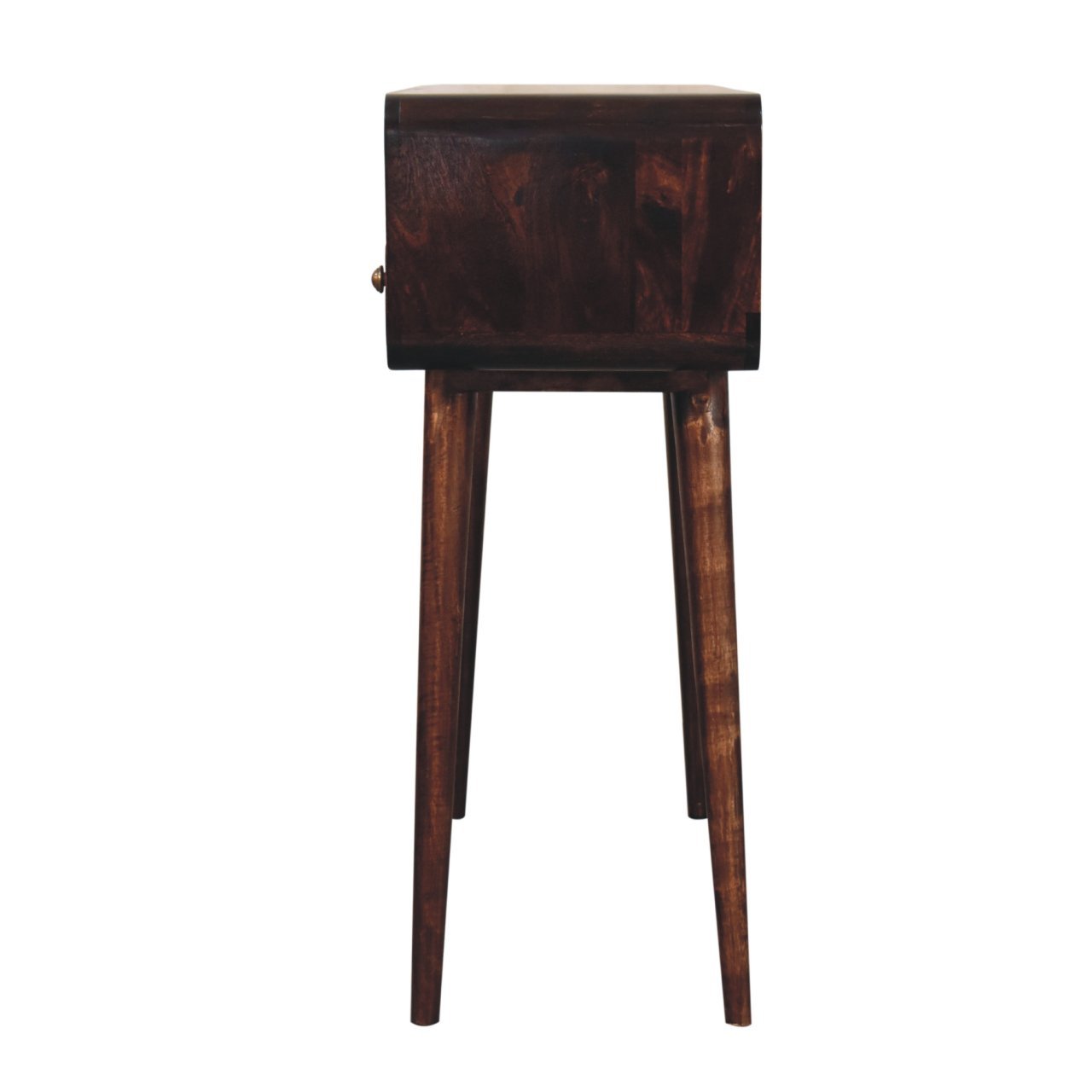 Stół z litego drewna mango – orzechowy, 90 cm — model IN3849 - obrazek 8
