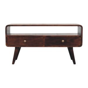 Szafka RTV Curved California Walnut