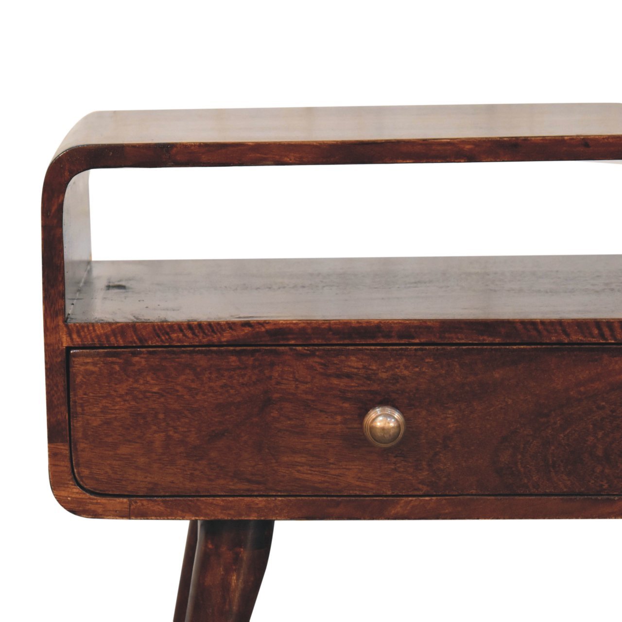 Szafka RTV Curved California Walnut - obrazek 4