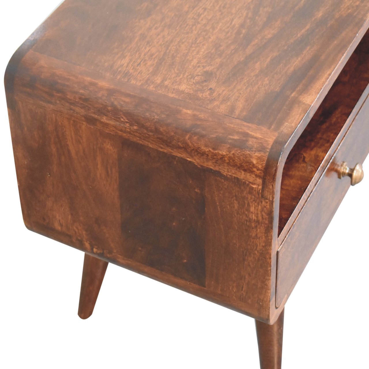 Szafka RTV Curved California Walnut - obrazek 5