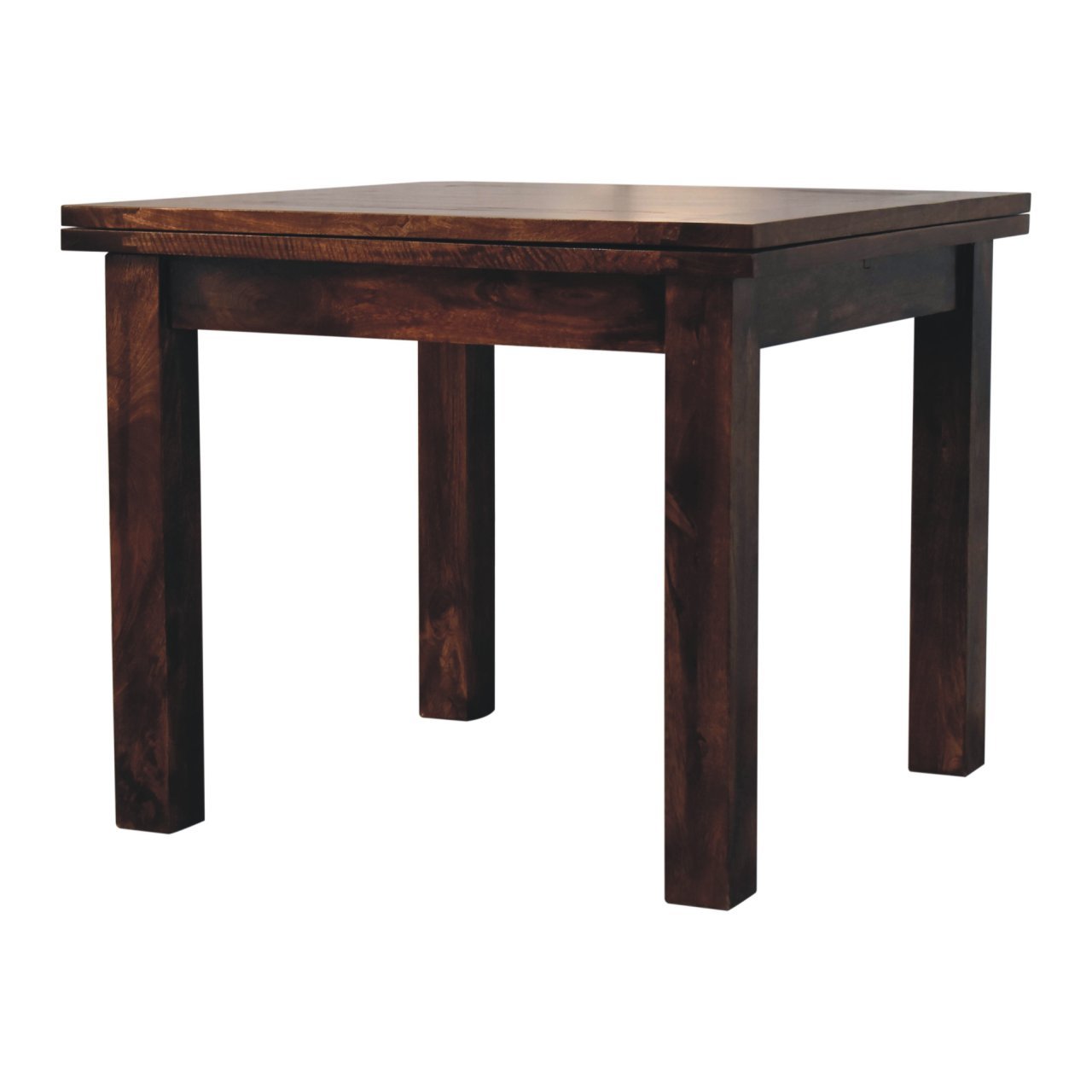 Stół z litego drewna mango – orzechowy, 90 cm — model IN3869 - obrazek 2
