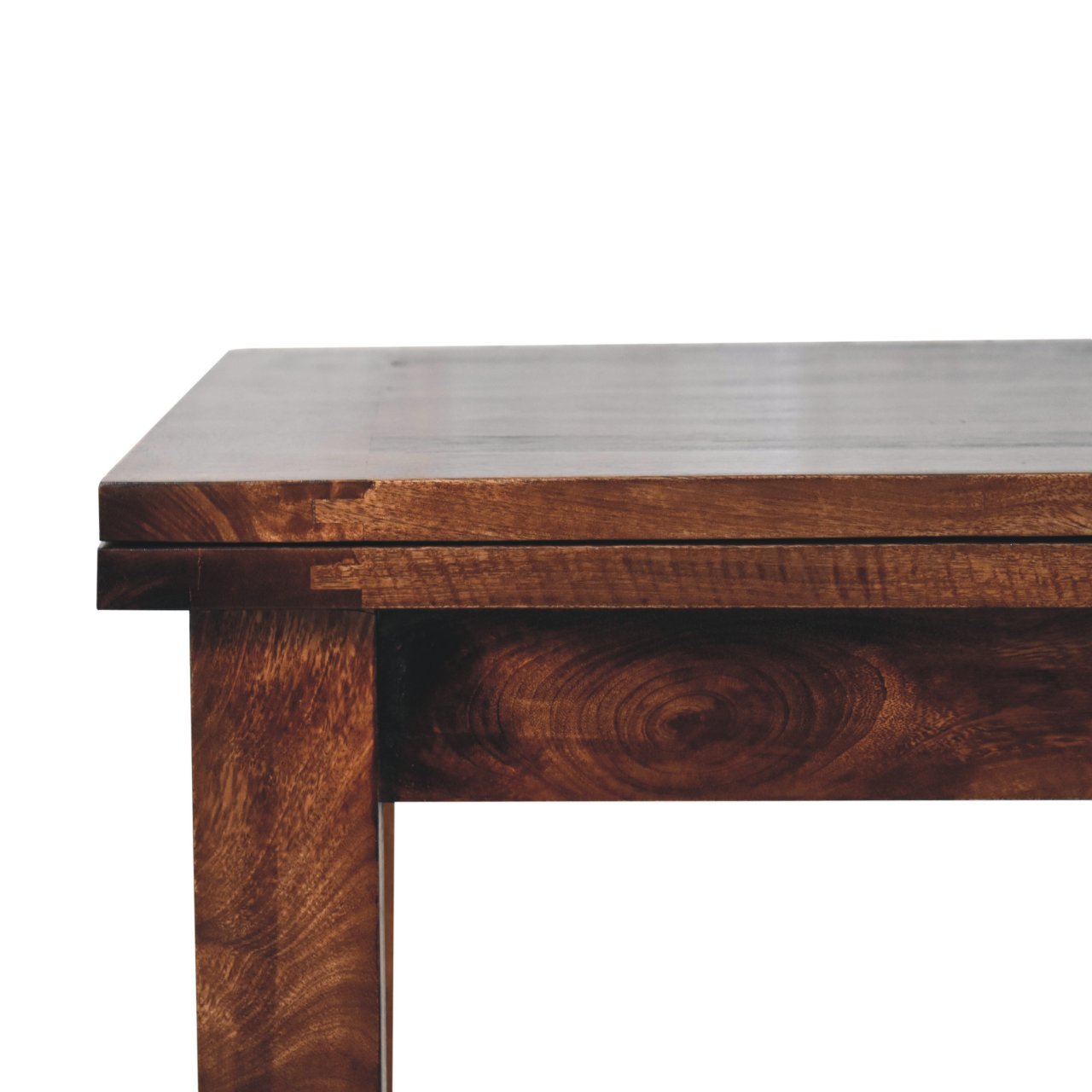Stół z litego drewna mango – orzechowy, 90 cm — model IN3869 - obrazek 3