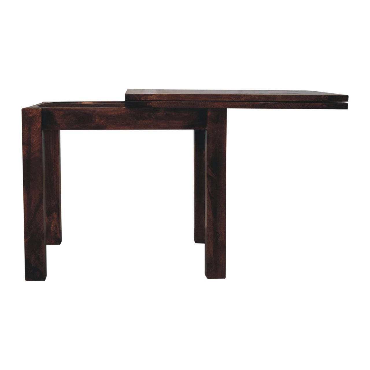 Stół z litego drewna mango – orzechowy, 90 cm — model IN3869 - obrazek 7