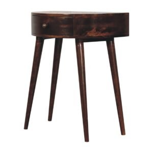 Stół z litego drewna mango – orzechowy, 70 cm