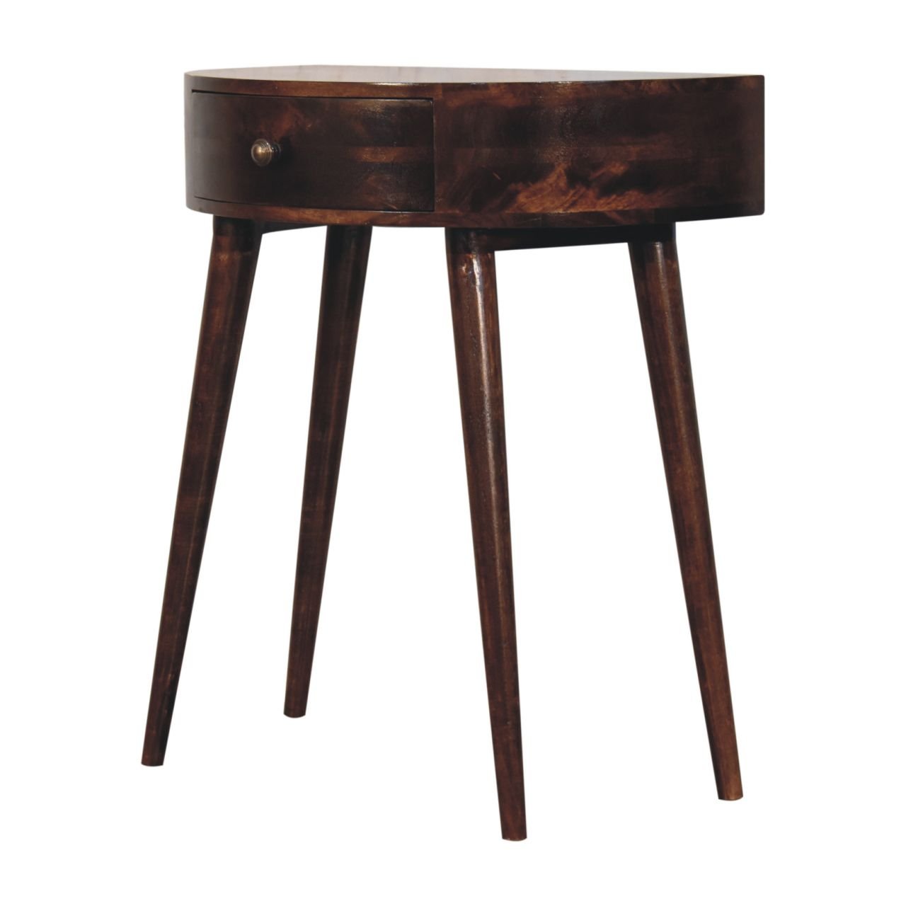 Stół z litego drewna mango – orzechowy, 70 cm