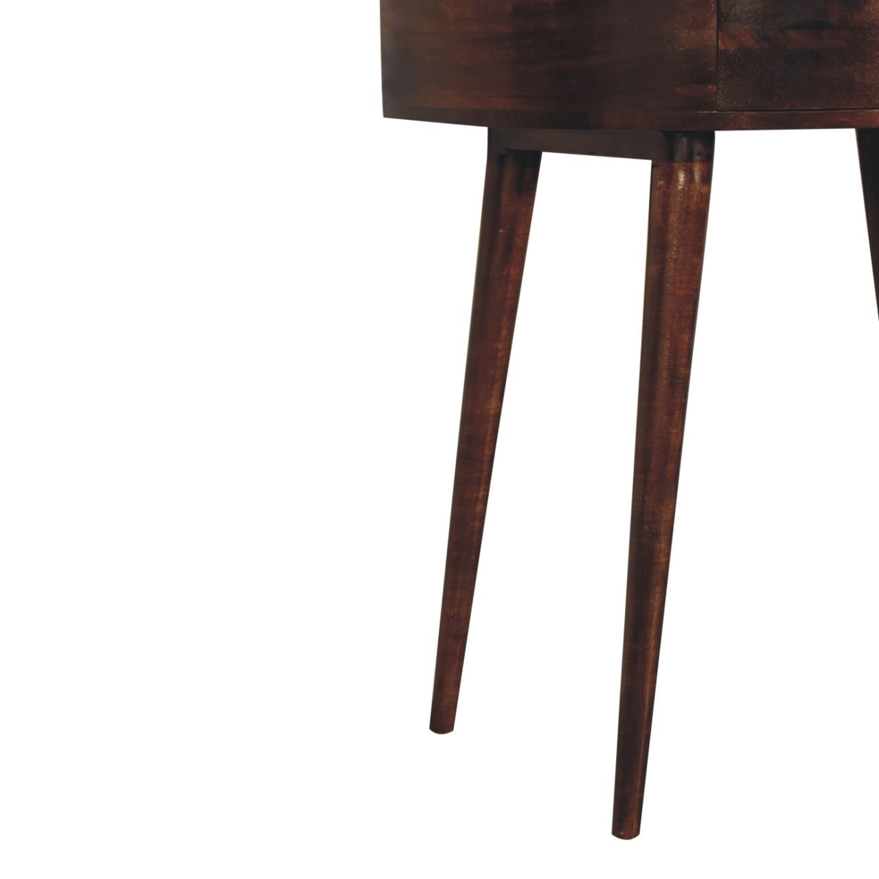 Stół z litego drewna mango – orzechowy, 70 cm - obrazek 5