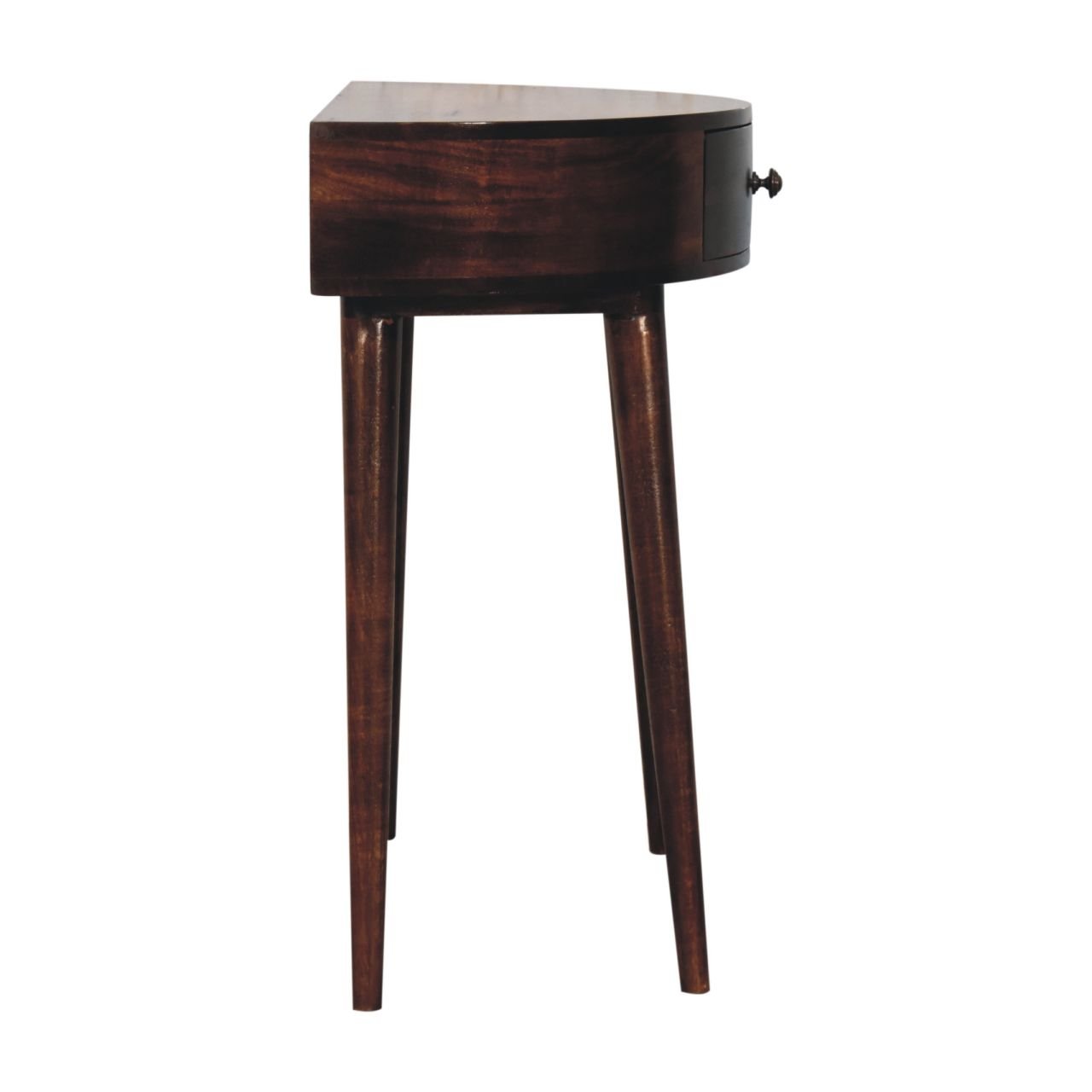 Stół z litego drewna mango – orzechowy, 70 cm - obrazek 6